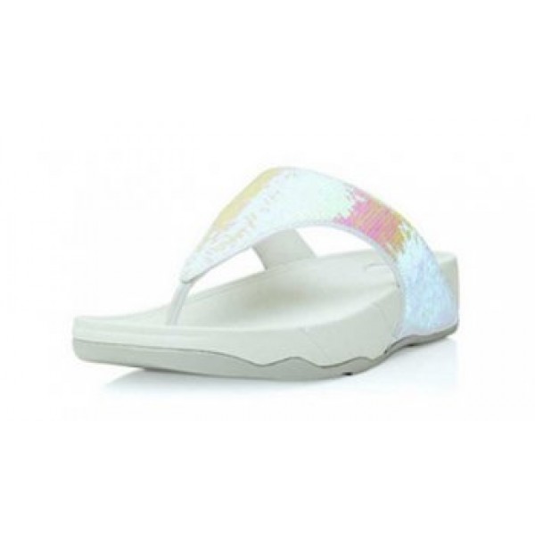 Fitflop Electra Silver Sequins Slipper For Women