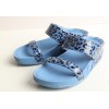 Fitflop Walkstar Slide Blue Leopard For Women