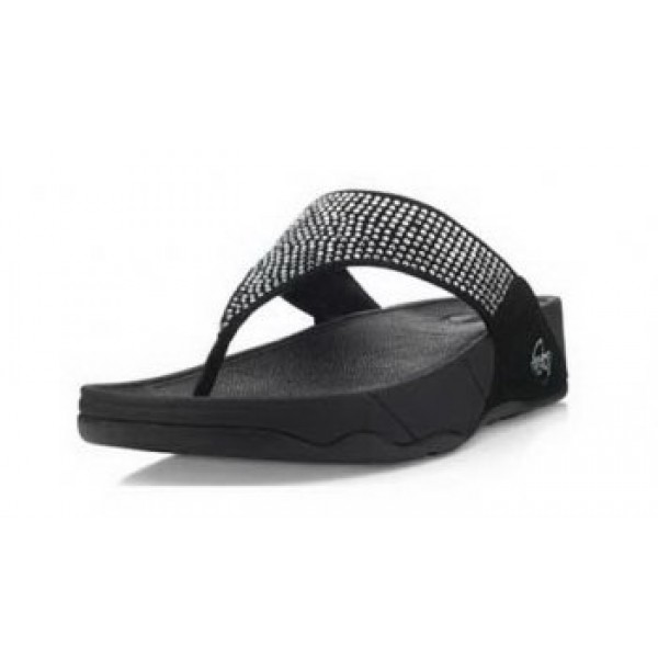 Fitflop Rokkit Black White Diamond Fitness Sandal For Women