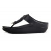 New Fitflop Cha Cha Black Sandals For Women