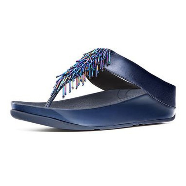 New Fitflop Cha Cha Blue Sandals For Women