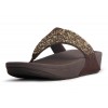 Fitflop Rock Chic S-diamond Brown Thongs Sandals For Women