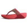Fitflop Rock Chic S-diamond Red Thongs Sandals For Women