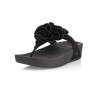 Fitflop Floretta 2 Black folding Flower Sandal For Women