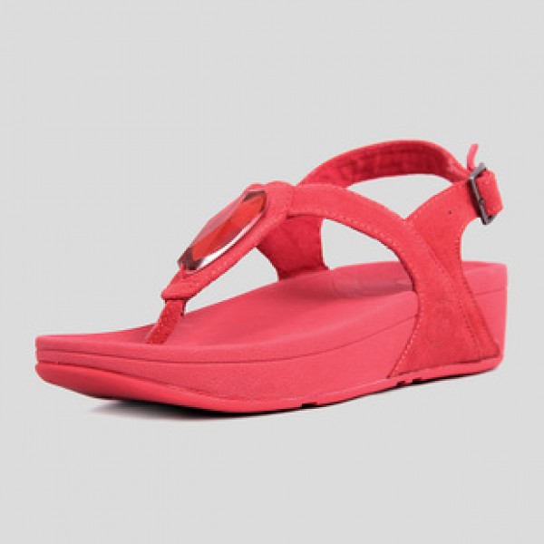 Fitflop Chada Red Fitness Sandals For Women