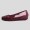 Fitflop Due Wine Red Patent Leather Ballet Pumps For Women